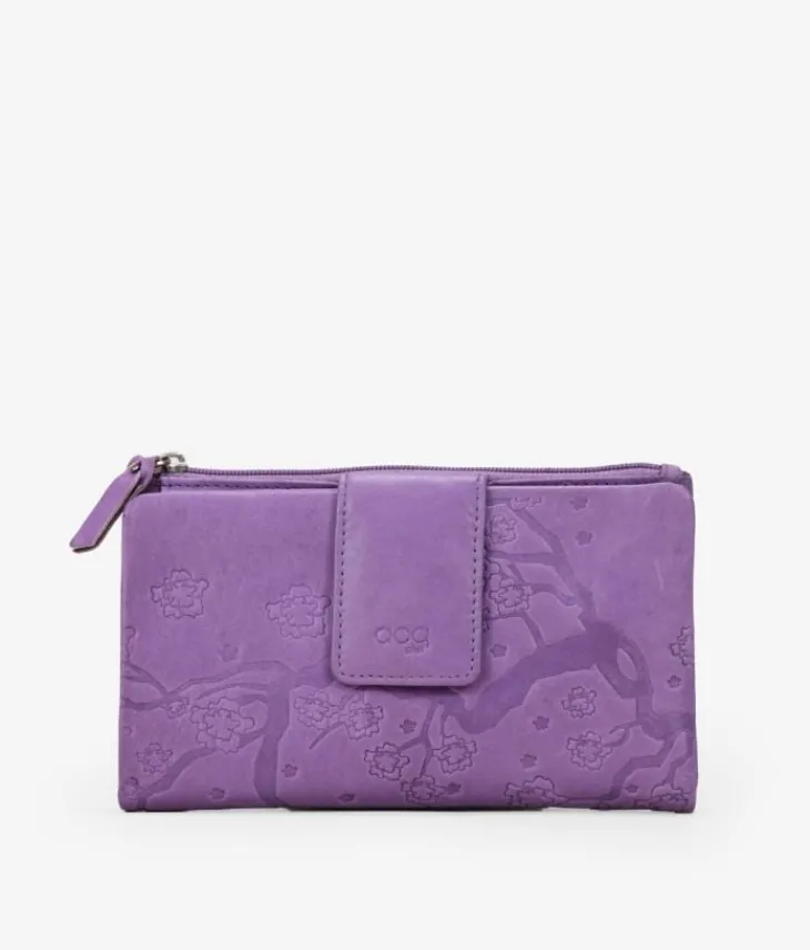 Femme Bosanova Portefeuilles | Portefeuille moyen en cuir lilas