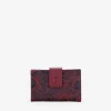 Femme Bosanova Portefeuilles | Portefeuille moyen en cuir bordeaux à rabat