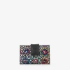 Femme Bosanova Portefeuilles | Portefeuille moyen en cuir noir avec imprimé