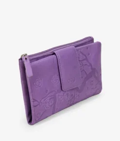 Femme Bosanova Portefeuilles | Portefeuille moyen en cuir lilas