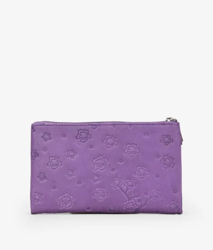 Femme Bosanova Portefeuilles | Portefeuille moyen en cuir lilas