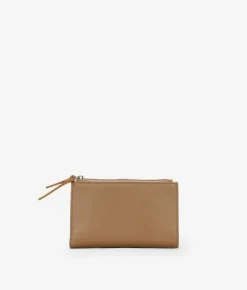 Femme Bosanova Portefeuilles | Portefeuille moyen en cuir taupe