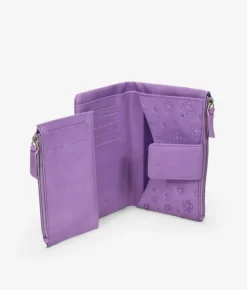Femme Bosanova Portefeuilles | Portefeuille moyen en cuir lilas