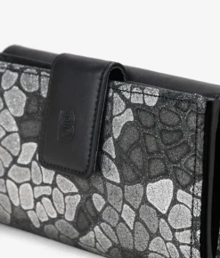 Femme Bosanova Portefeuilles | Portefeuille moyen en cuir noir