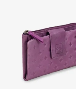Femme Bosanova Portefeuilles | Portefeuille moyen en cuir lilas