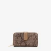 Femme Bosanova Portefeuilles | Portefeuille moyen imprimé animal marron