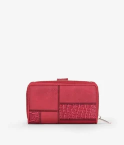 Femme Bosanova Portefeuilles | Portefeuille moyen imprimé animal rouge