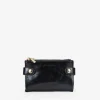 Femme Bosanova Portefeuilles | Portefeuille moyen noir à double fermeture éclair