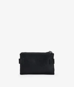 Femme Bosanova Portefeuilles | Portefeuille moyen noir avec broderie