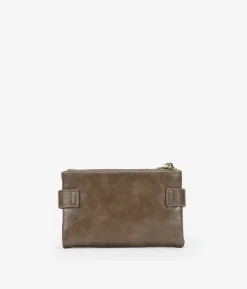 Femme Bosanova Portefeuilles | Portefeuille moyen taupe avec double fermeture éclair