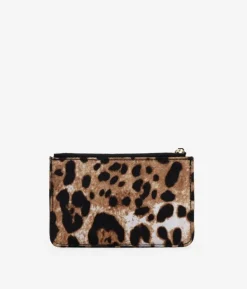Femme Bosanova Porte-monnaie | Portefeuille plat à imprimé animal léopard