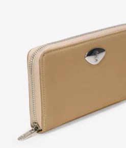 Femme Bosanova Portefeuilles | Portefeuille rectangulaire en nylon taupe