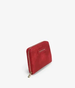 Femme Bosanova Porte-monnaie | Portefeuille rouge avec fermeture éclair et logo