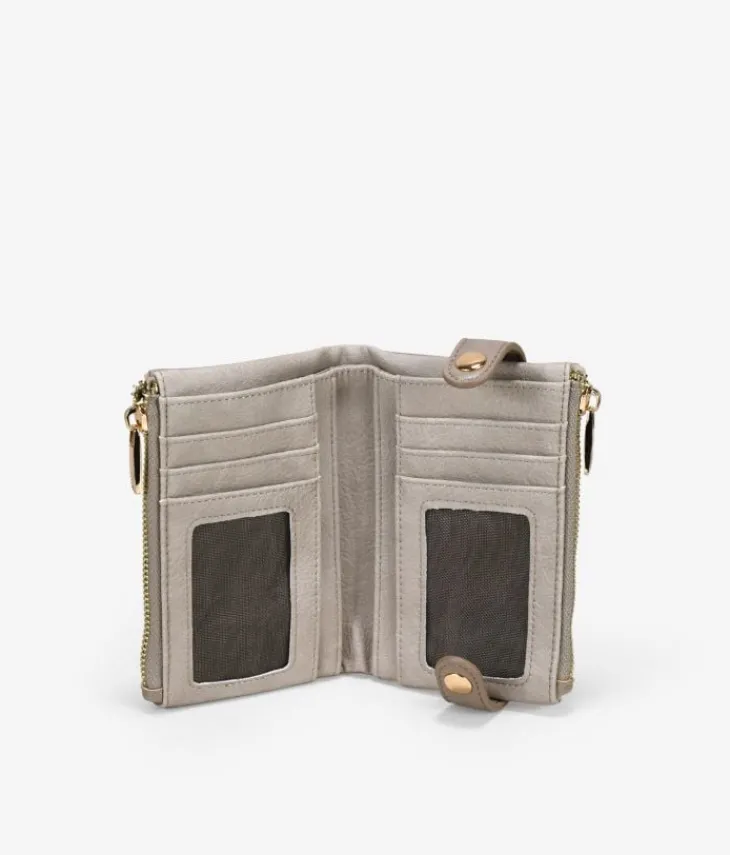 Femme Bosanova Portefeuilles | Portefeuille taupe à imprimé léopard