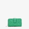 Femme Bosanova Portefeuilles | Portefeuille vert moyen avec fermeture éclair et bouton