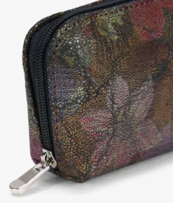 Femme Bosanova Porte-monnaie | Porte-monnaie en cuir gravé kaki