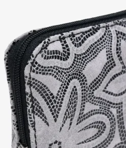 Femme Bosanova Porte-monnaie | Porte-monnaie en cuir imprimé gris