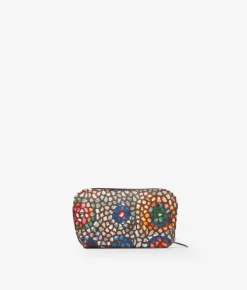 Femme Bosanova Porte-monnaie | Porte-monnaie en cuir marron avec imprimé