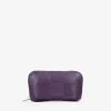 Femme Bosanova Porte-monnaie | Porte-monnaie en cuir violet avec fermeture éclair