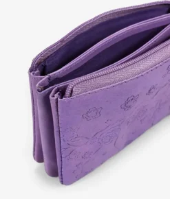 Femme Bosanova Porte-monnaie | Porte-monnaie rectangulaire en cuir lilas