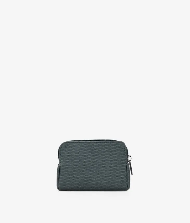 Femme Bosanova Porte-monnaie | Porte-monnaie vert avec fermeture éclair et logo