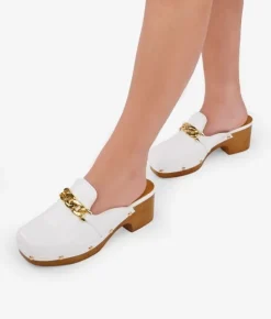 Bosanova Sabots | Sabots blancs à talons