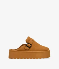 Bosanova Sabots | Plateformes | Sabots plateforme en cuir avec boucle