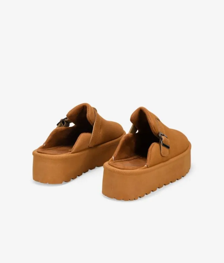 Bosanova Sabots | Plateformes | Sabots plateforme en cuir avec boucle