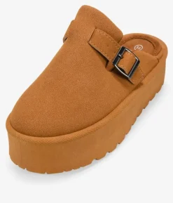 Bosanova Sabots | Plateformes | Sabots plateforme en cuir avec boucle