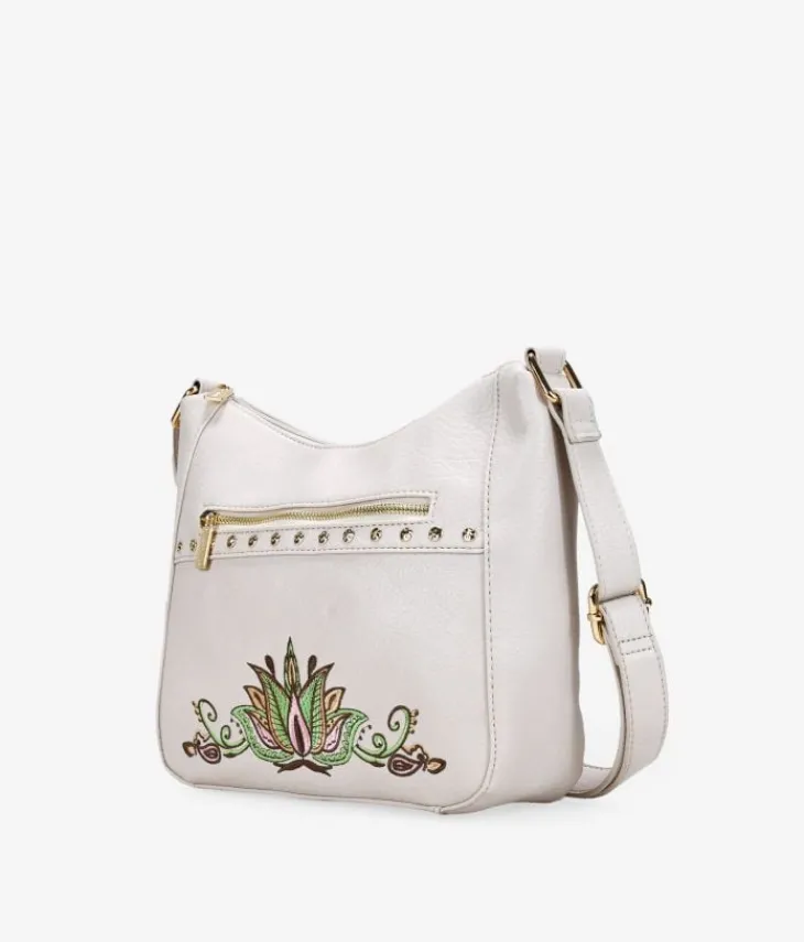 Bosanova Sacs À Bandoulière | Sac à bandoulière beige avec broderie
