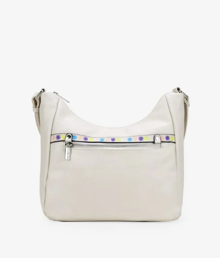 Bosanova Sacs À Bandoulière | Sac à bandoulière beige avec broderie