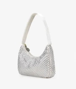 Bosanova Sacs Porté Épaule | Petits Sacs | Sac à bandoulière beige avec strass