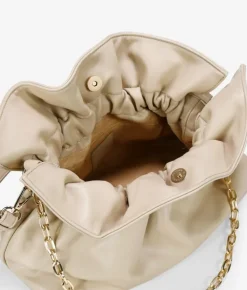 Bosanova Sacs À Bandoulière | Sacs Porté Épaule | Sac à bandoulière beige avec chaîne