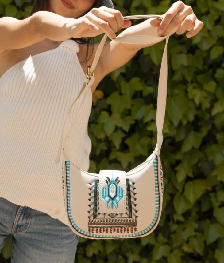 Bosanova Sacs À Bandoulière | Petits Sacs | Sac à bandoulière beige avec broderie