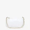 Bosanova Sac Minaudières | Sacs Porté Épaule | Sac à bandoulière blanc avec chaîne