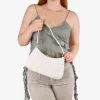 Bosanova Sacs Porté Épaule | Petits Sacs | Sac à bandoulière blanc avec des coeurs