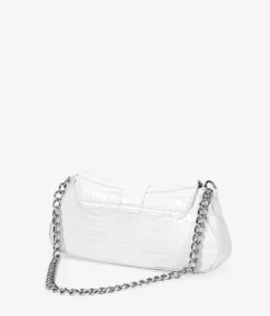 Bosanova Sacs Porté Épaule | Petits Sacs | Sac à bandoulière blanc avec chaîne
