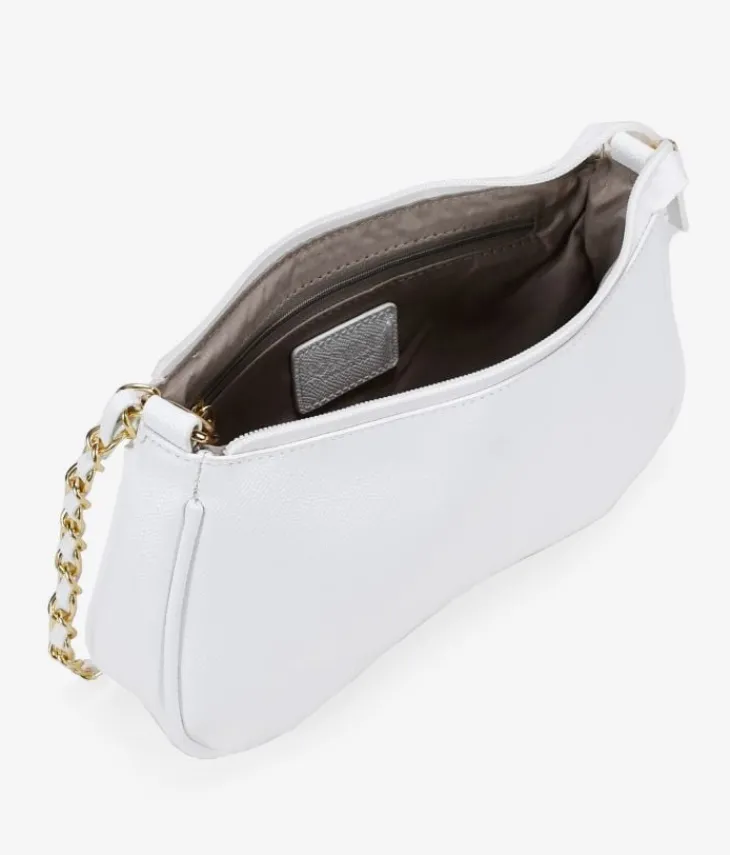 Bosanova Sac Minaudières | Sacs Porté Épaule | Sac à bandoulière blanc avec chaîne