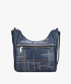 Bosanova Sacs À Bandoulière | Sac à bandoulière bleu avec broderie