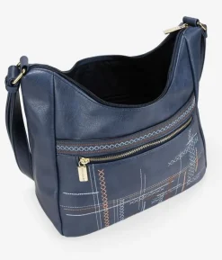 Bosanova Sacs À Bandoulière | Sac à bandoulière bleu avec broderie