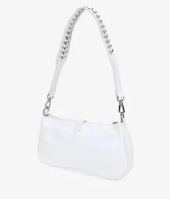 Bosanova Sacs Porté Épaule | Petits Sacs | Sac à bandoulière clouté blanc