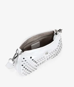 Bosanova Sacs Porté Épaule | Petits Sacs | Sac à bandoulière clouté blanc