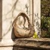 Bosanova Sac Minaudières | Sacs Porté Épaule | Sac à bandoulière doré avec strass et anse repliée