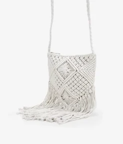 Bosanova Sacs Raphia Et Crochet | Petits Sacs | Sac à bandoulière en crochet blanc