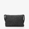 Bosanova Sacs À Bandoulière | Sacs Raphia Et Crochet | Sac à bandoulière en raphia noir