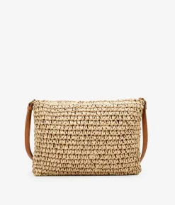 Bosanova Sacs À Bandoulière | Sacs Raphia Et Crochet | Sac à bandoulière en raphia marron clair