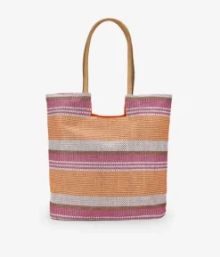 Bosanova Sacs Shopper | Sacs Raphia Et Crochet | Sac à bandoulière en raphia rose