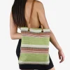 Bosanova Sacs Shopper | Sacs Raphia Et Crochet | Sac à bandoulière en raphia vert