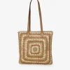 Bosanova Sacs Porté Épaule | Bolsos De Playa | Sac à bandoulière en raphia marron