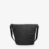 Bosanova Sacs À Bandoulière | Sacs Raphia Et Crochet | Sac à bandoulière en raphia noir